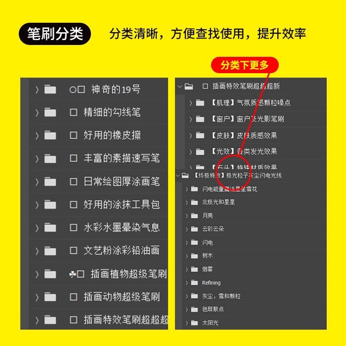 图片[1]-PS笔刷厚涂插画人物手绘颗粒噪点素描画笔植物水墨毛笔触水彩肌理-极客空间站