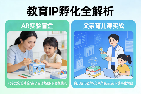 教育IP孵化怎么做？AR实验盲盒+父亲育儿课实战全解析-极客空间站
