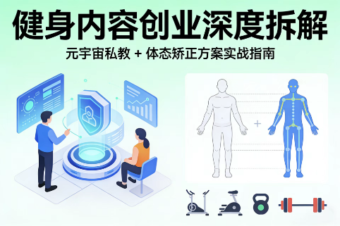 健身内容创业深度拆解：元宇宙私教 + 体态矫正方案实战指南-极客空间站