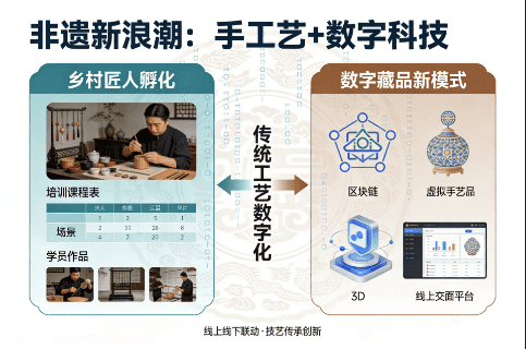 非遗新浪潮：手工艺+数字科技，如何打造乡村匠人孵化与数字藏品新模式？-极客空间站